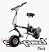 Sporting Goods : Go-Ped Riot Gas Powered Full Suspension Off Road Scooter (Sinister Black)