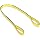 Mazzella EE2 Edgeguard Nylon Web Sling, Eye-and-Eye, Yellow, 2 Ply, Flat Eyes, Vertical Load Capacity