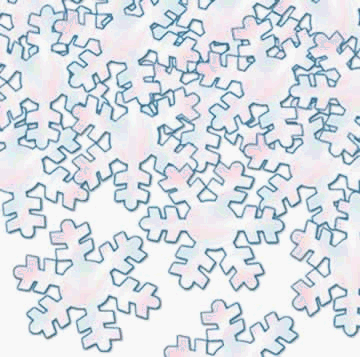 Beistle - 20635-OP - Fanci-Fetti Snowflakes- Pack of 12