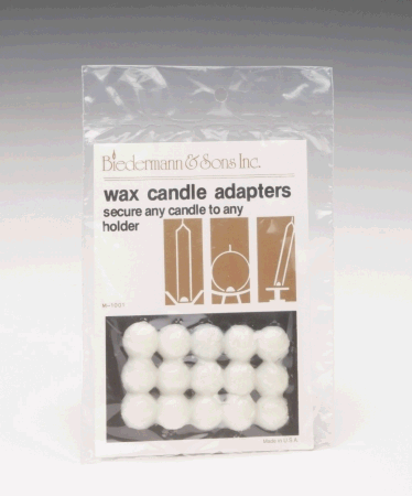 Best Price Biedermann & Sons Wax Candle Adapters 15 Count 12-Count