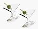 Dolan Bullock Martini Collection Sterling Silver, 14kt Gold & Jade Cuff Links