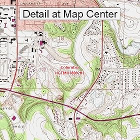 Buy USGS Topographic Quadrangle Map - Columbia, Missouri (Folded Waterproof)