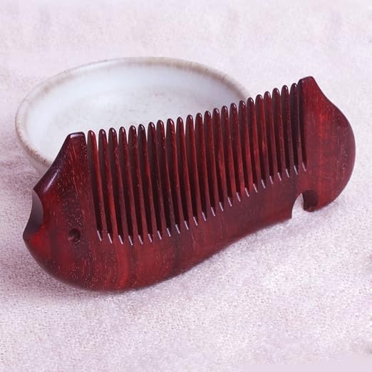 Welltop® Red Wood Comb Indian Lobular Rosewood Wooden Comb Mini Pocket Combs Massage Comb with Natural Wood Fragrant Dalily Use Combs for Gift Giving
