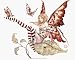 Blonde Corset Fairy with Butterfly & Leaves by Amy Brown - HUGE Sticker / Decal on Cl...