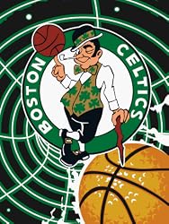 Boston Celtics Colorful Raschel Blanket Throw - NBA Basketball Fan Shop Sports Team Merchandise