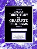 The Official Gre Cgs Directory of Graduate Programs: Engineering, Business (15th ed)