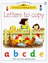 Letters to Copy (Usborne Sticker Learning Books)
