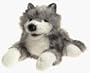 Plush Timber Wolf Puppet 18"