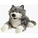 Plush Timber Wolf Puppet 18"