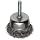Weiler Vortex Pro Wire Cup Brush, Round Shank, Carbon Steel, Crimped Wire