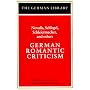 German Romantic Criticism (German Library)