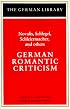 German Romantic Criticism (German Library)
