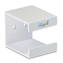 TrippNT 50760 PVC Wall-Mountable Kleenex Box Holder with Tape for Cube Box, 5" Width x 5" Height x 5" Depth