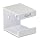 TrippNT 50760 PVC Wall-Mountable Kleenex Box Holder with Tape for Cube Box, 5" Width x 5" Height x 5" Depth