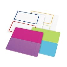 Avery Removable Label Pad, 2 x 4 Inches, Assorted Neon, 80 Labels (22021)