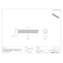 Grade 5 Steel Serrated Flange Bolt, Zinc Plated Finish, Hex Head, UNC Threads, Hex Head, Meets IFI-111 (2002)/SAE J429 (1999)/ASTM B633 Specifications, 1/2"-13 Thread Size, 3" Length, Fully Threaded, Pack Of 5