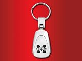 Mississippi State - Teardrop Keychain - Laser Engraved