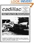 Cadillac Restoration Resources