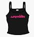 All Products : The Expendables - Girls Camisole - Hot Pink on Black Camisole Shirt, Size Medium