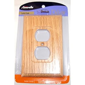 AMERICAN TACK and HDWE CO INC NH 4025D TYPE-DUPLEX WOOD WALL PLATE - OAK (PACK OF 6) by AmerTac