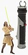 Star Wars Deluxe Qui-Gon Jinn Lightsaber Handle Triggers Battle Swing