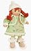 Rag Doll Red Hair. Green Sweet Baby Dress - MyDoll