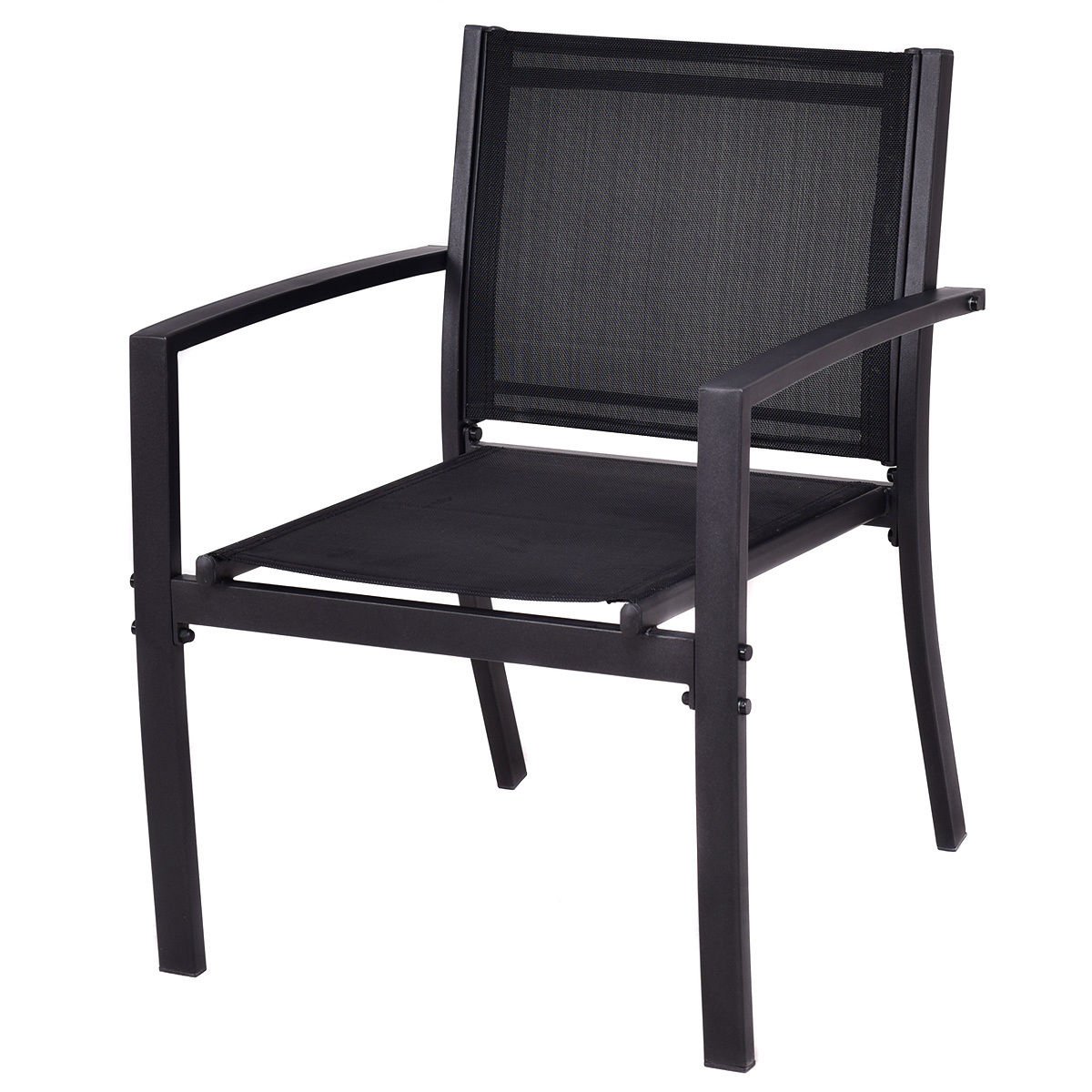 Tangkula Patio Furniture Set 4 Piece Outdoor Patio Steel Frame Table