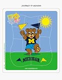 NCAA Michigan Wolverines Wooden Mascot Puzzle **
