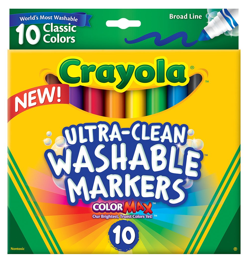 Crayola Ultraclean Broadline Classic Washable Markers