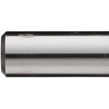 Niagara Cutter B555 Straight Tooth Shank Type Keyseat Cutter, High Speed Steel, Uncoated (Bright), Round Shank, 3/8" Cutter Diameter, 8 Tooth, 1/8" Width