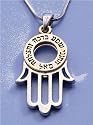 Cabbalic Hamsa Hand Necklace