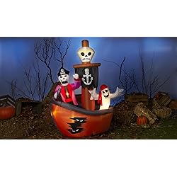 halloween pirate ship inflatable