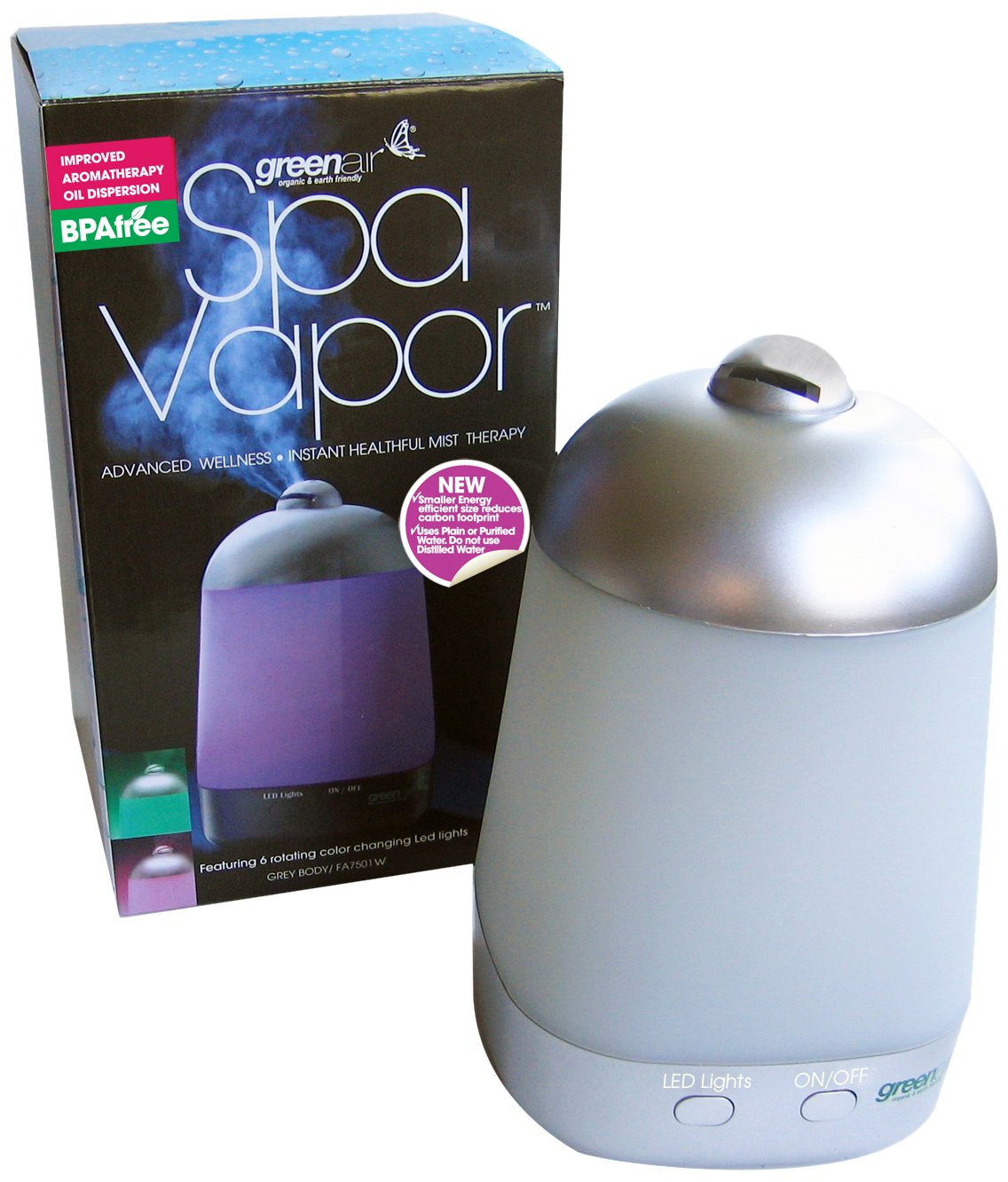 Greenair Spa Vapor+ Oil Diffuser Advanced Wellnss Instant Healthful