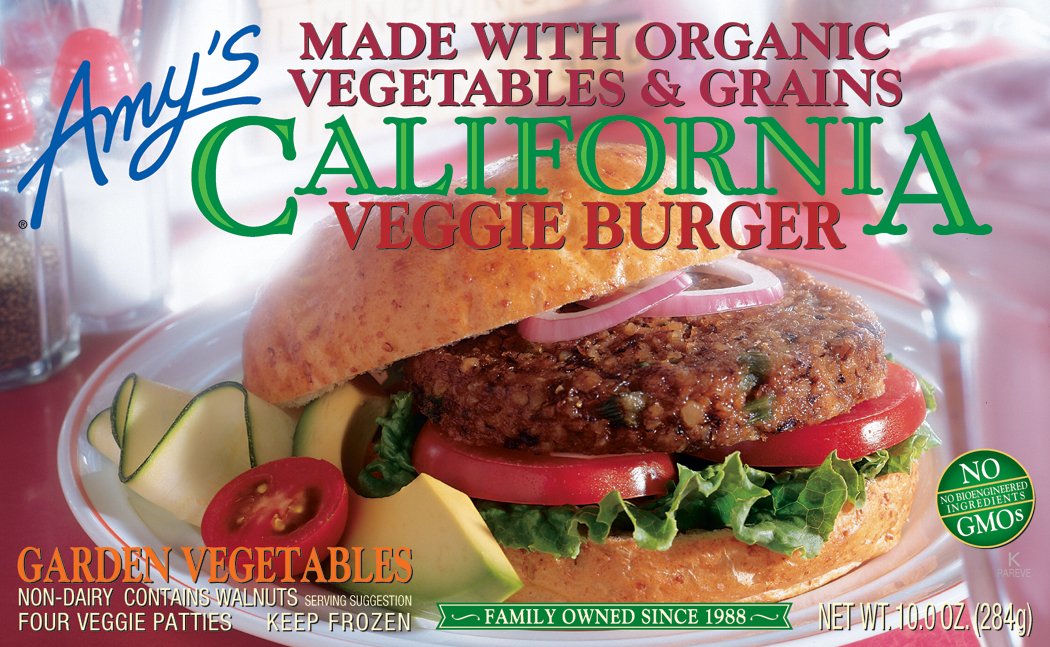 Amazon.com : Amy's California Veggie Burger, Organic, 4-Count, 10 ...