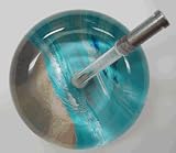 Beach Scene Ultrascope Stethoscope w/ Adult Head & Lavender Tubing