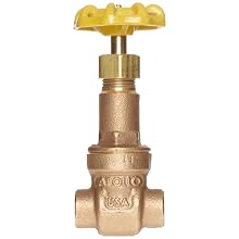 Apollo 101S Series Bronze Gate Valve, Class 125, Rising Stem, Solder End