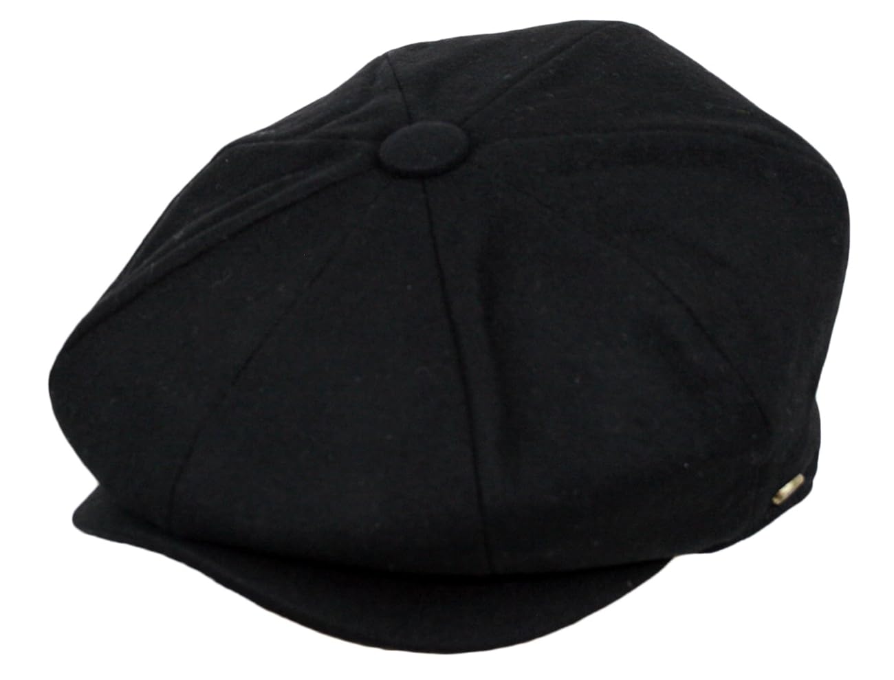 Men's Classic 8 Panel Wool Blend Newsboy Snap Brim Collection Hat