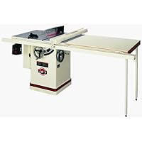 JET 708663RXK JTAS-10XL50-1 10-Inch Left Tilt 3 Horsepower Cabinet Saw with 50-Inch Xacta II Fence, Router Lift, 2 Cast Iron Extension Wings, Table Board, and Legs, 3 Horsepower 1 Phase