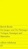 Produkt-Bild: Der Jasager und Der Neinsager: Vorlagen, Fassungen, Materialien (edition suhrkamp)