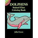 Dolphins Stained Glass Coloring Book