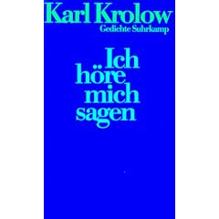 Ich h�re mich sagen: Gedichte