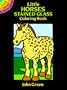 Little Horses Stained Glass Coloring Book (Dover Stained Glass Coloring Book)