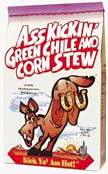Ass Kickin' Green Chile & Corn Stew Mix - Just like the cook used to make during roundup season. Add your own dose of habanero. Heat and serve with warm tortillas or add chicken for a great casserole.
