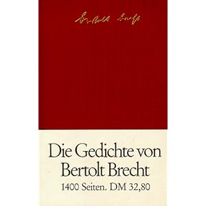 Die Gedichte von Bertolt Brecht in einem Band