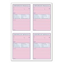 Tops 5 1/2 x 3 7/8 Inch 100-Page Phone Message Book with Fax/Mobile Section (4009)