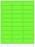 Address Label Fluorescent Green 100 Sheets