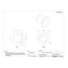 Bunting Bearings DPEF081012 1/2" Bore x 5/8" OD x 3/4" Length 7/8" Flange OD x 1/8" Flange Thickness Powdered Metal Dri Plane (C) Flange Bearings