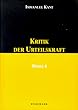 Werke in sechs B�nden, Band 4: Kritik der Urteilskraft