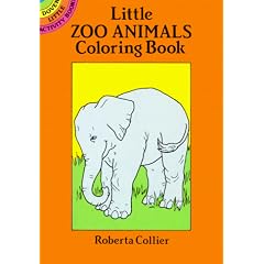 Little Zoo Animals Coloring Book (Dover Little Activity Books)