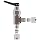 Ham-Let H1200 Series  Stainless Steel 316 Toggle Valve, Angle, 1/4" Let-Lok Fitting